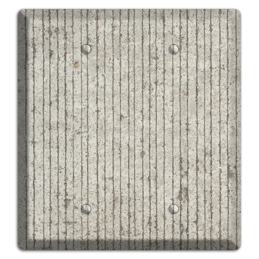 Vertical Concrete 2 Blank Wallplate