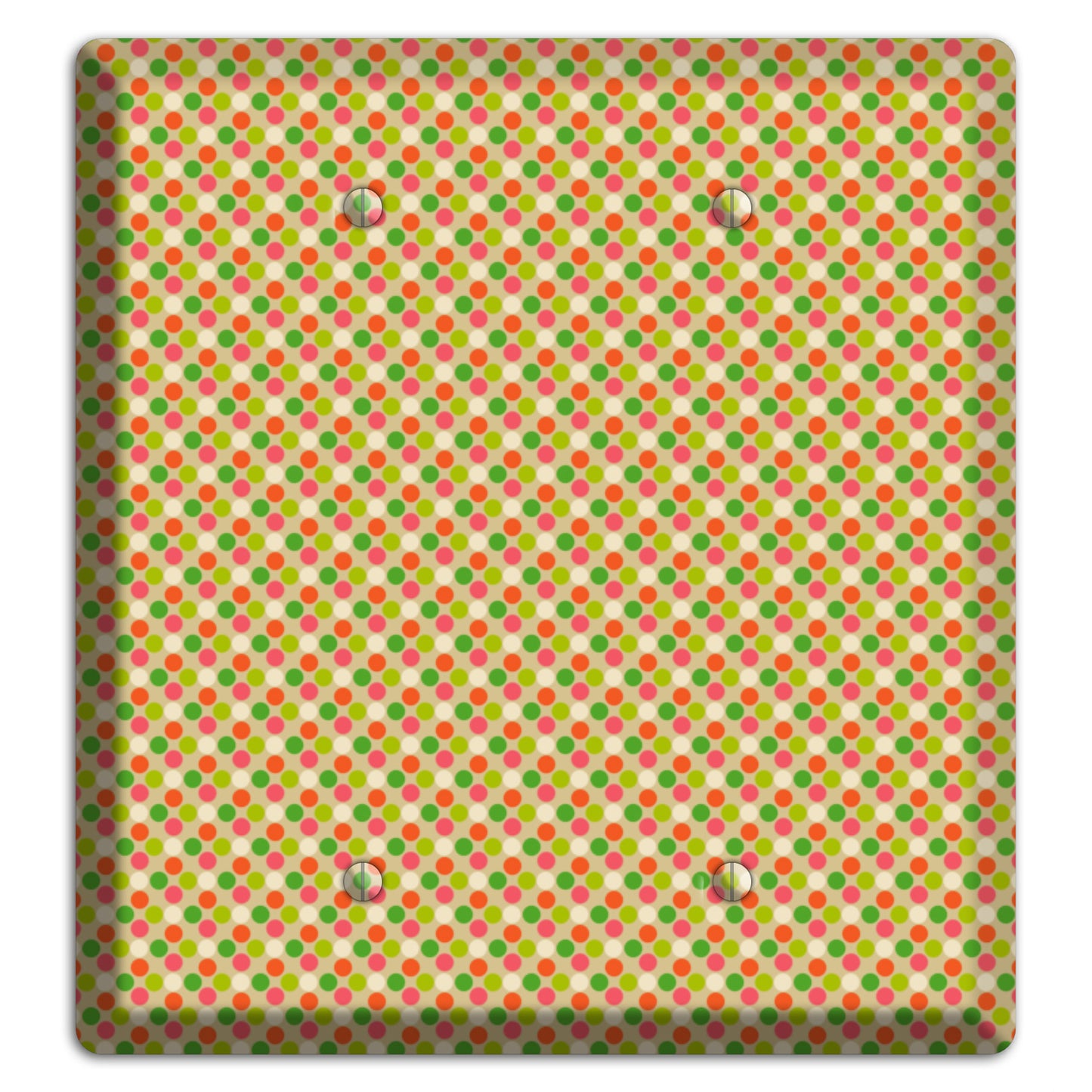 Yellow Plaid 2 Blank Wallplate