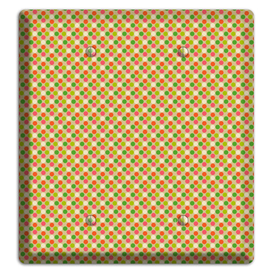 Yellow Plaid 2 Blank Wallplate