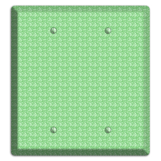 Green Pattern 2 Blank Wallplate