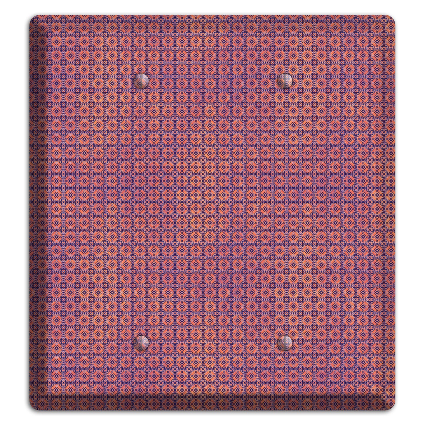 Multi Cranberry Arabesque 2 Blank Wallplate