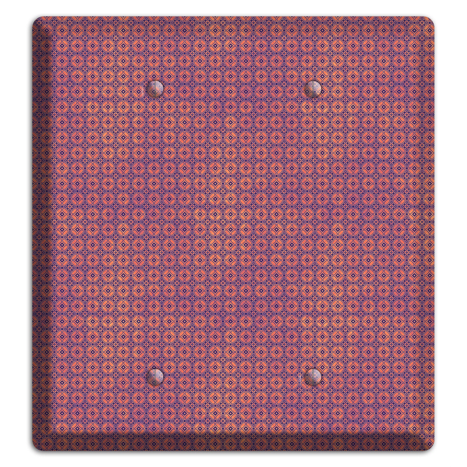 Multi Cranberry Arabesque 2 Blank Wallplate