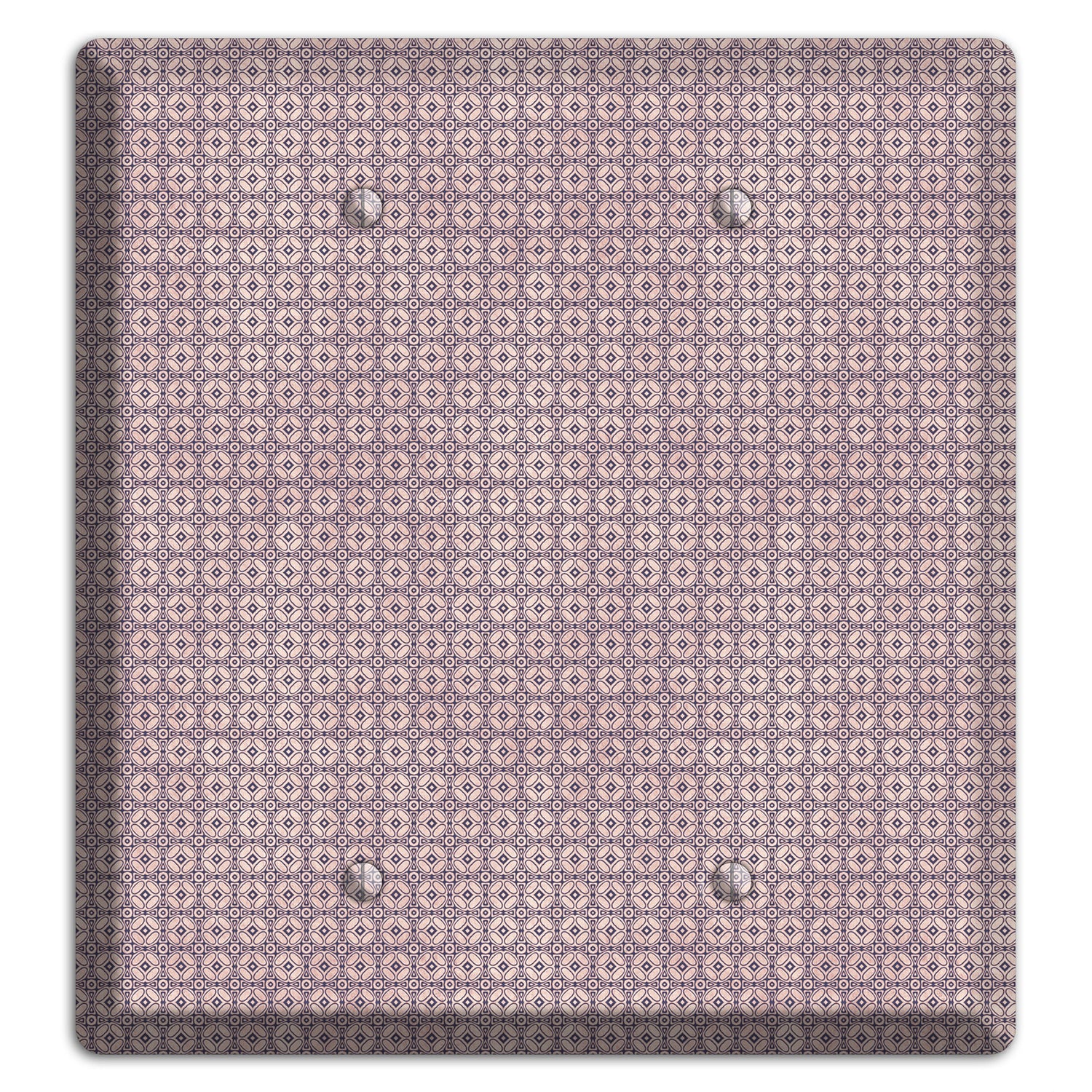 Multi Dusty Mauve Arabesque 2 Blank Wallplate