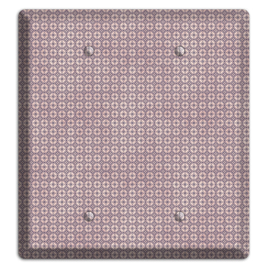 Multi Dusty Mauve Arabesque 2 Blank Wallplate