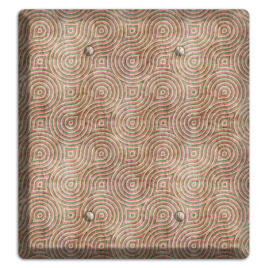 Brown Swirl 2 Blank Wallplate