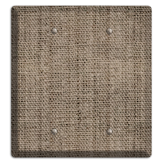 Sand Dune Burlap 2 Blank Wallplate