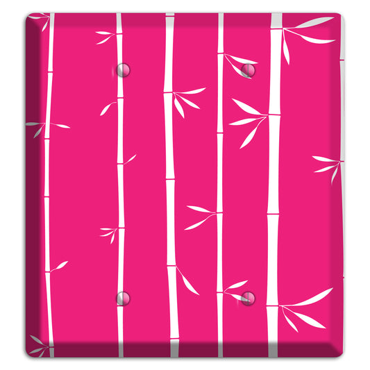 Pink Bamboo 2 Blank Wallplate