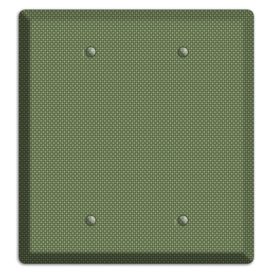 Multi Green Tiny Checkered Circles 2 Blank Wallplate