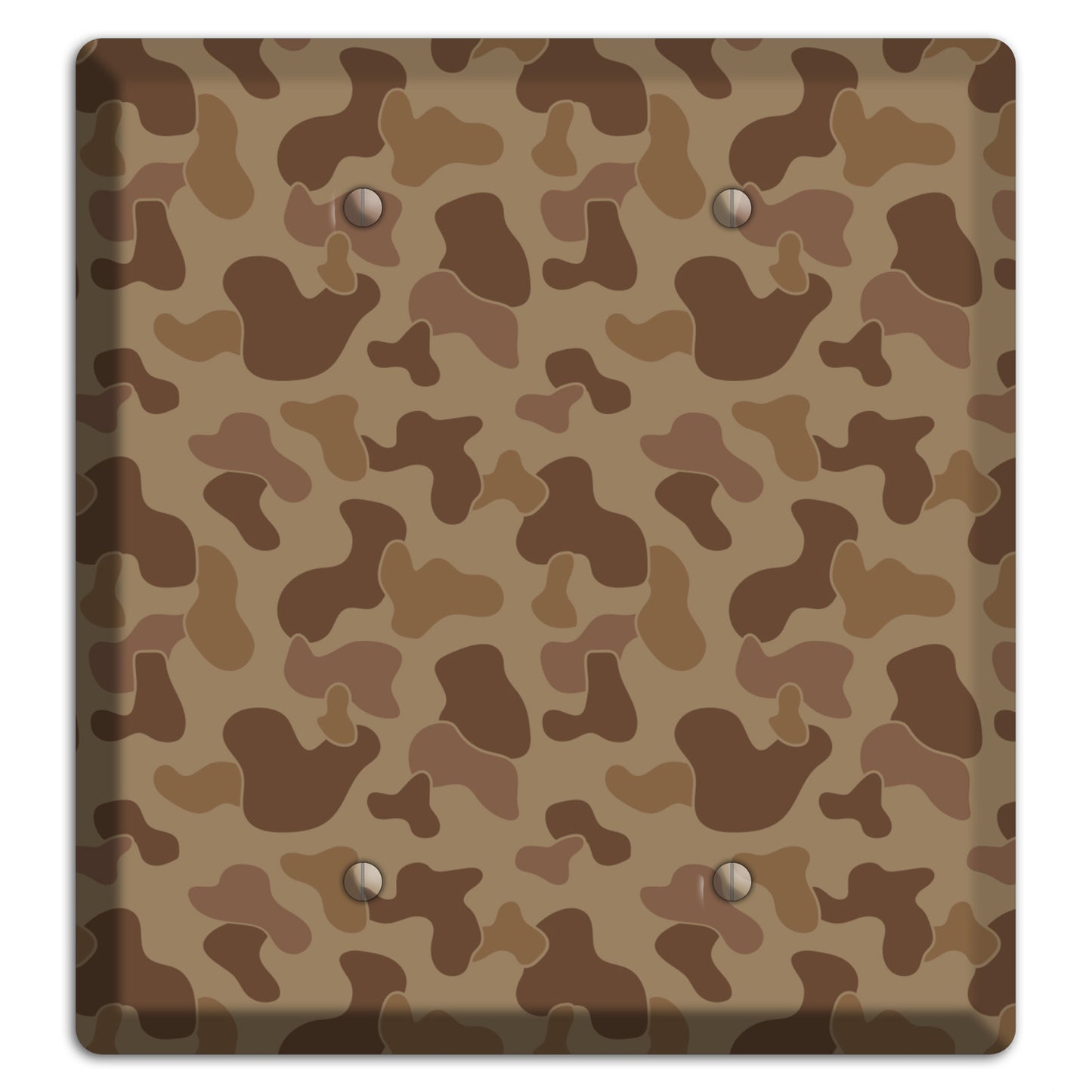 Jungle Brown Camo 2 Blank Wallplate