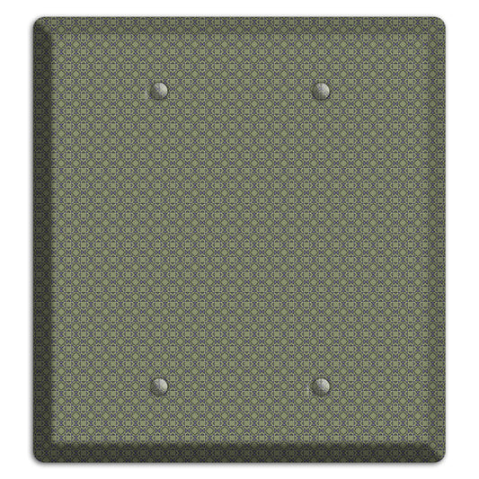 Multi Olive Foulard 2 Blank Wallplate