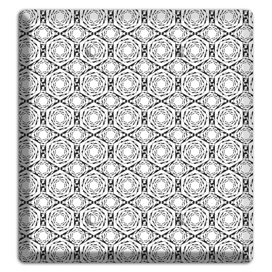 Overlay Hexagon Rotation Repeat 2 Blank Wallplate