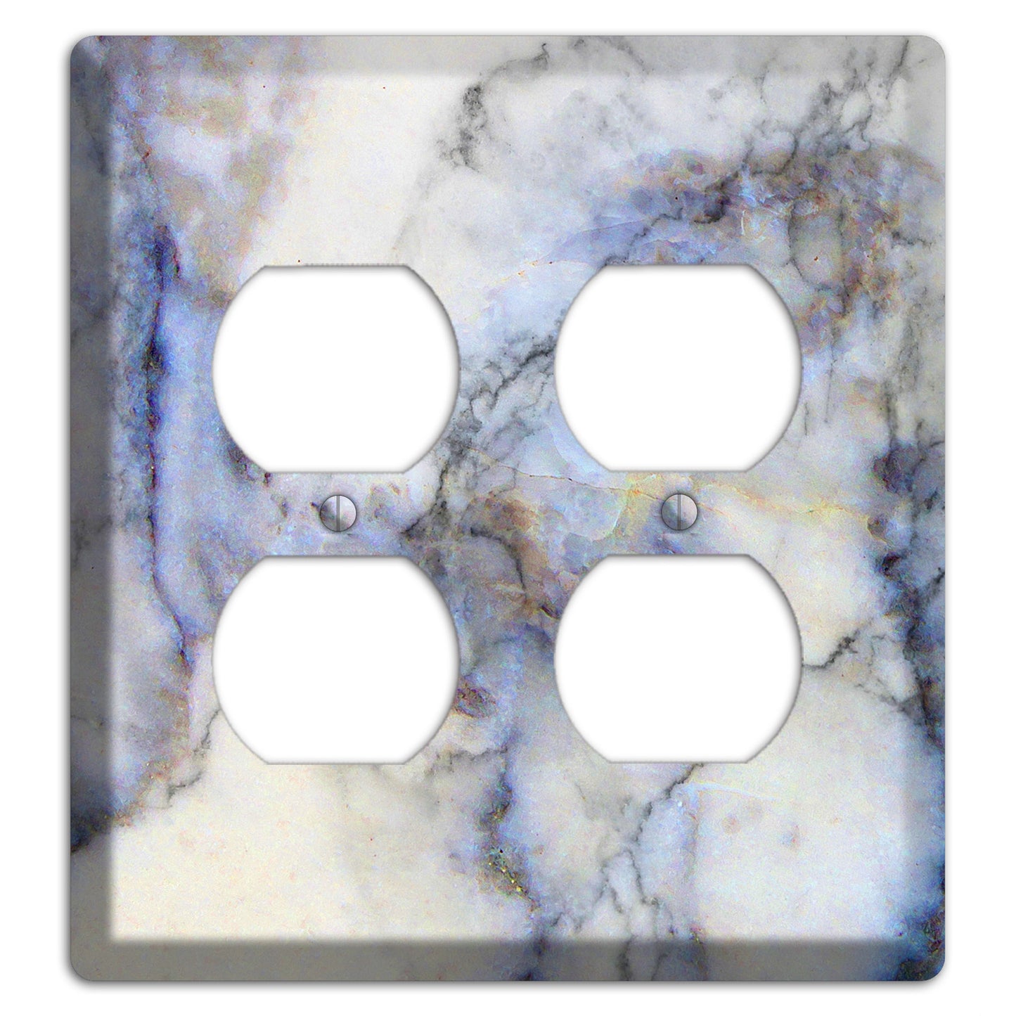 Spindle Marble 2 Duplex Wallplate