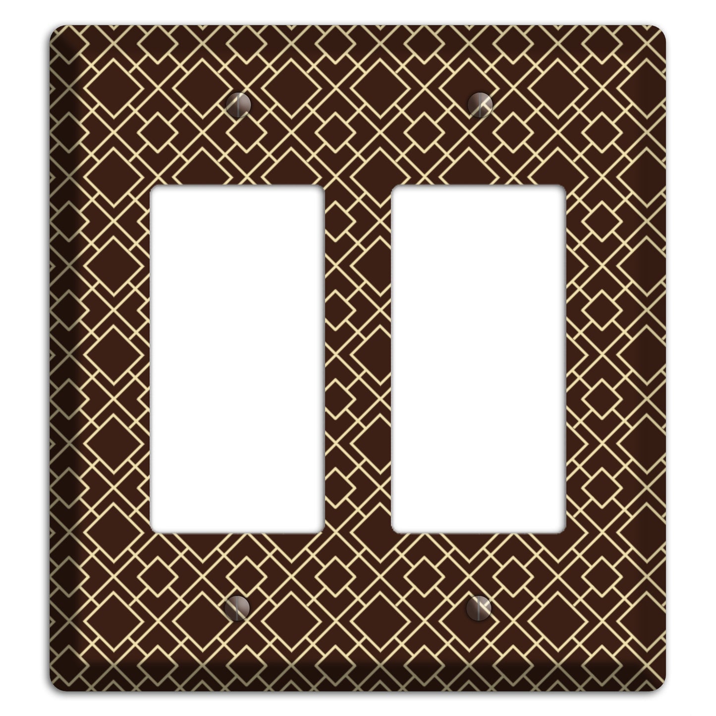 Asian Square Pattern 2 Rocker Wallplate