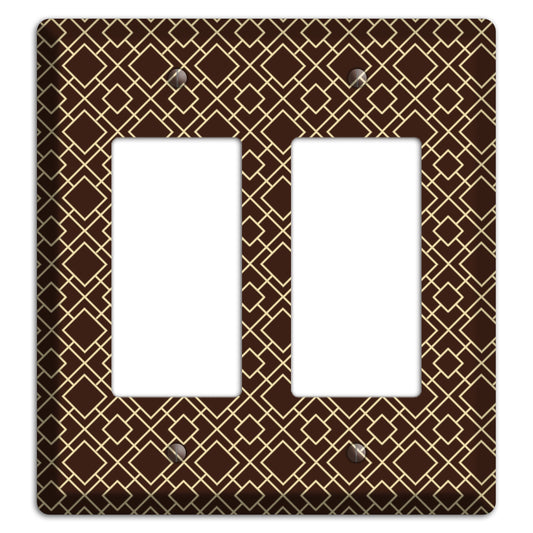 Asian Square Pattern 2 Rocker Wallplate