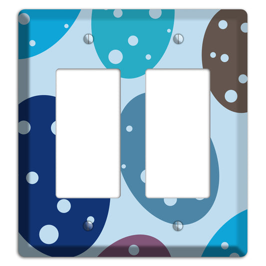 Blue Eggs 2 Rocker Wallplate