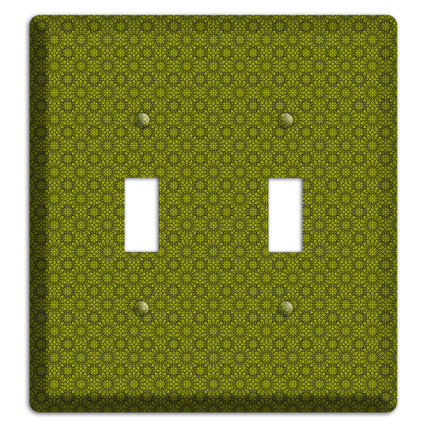 Multi Green Foulard 2 Toggle Wallplate