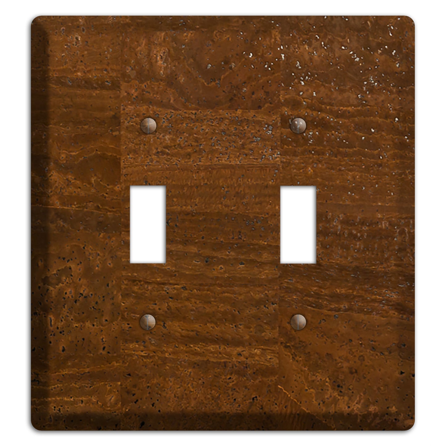 Milk Chocolate Cork 2 Toggle Wallplate