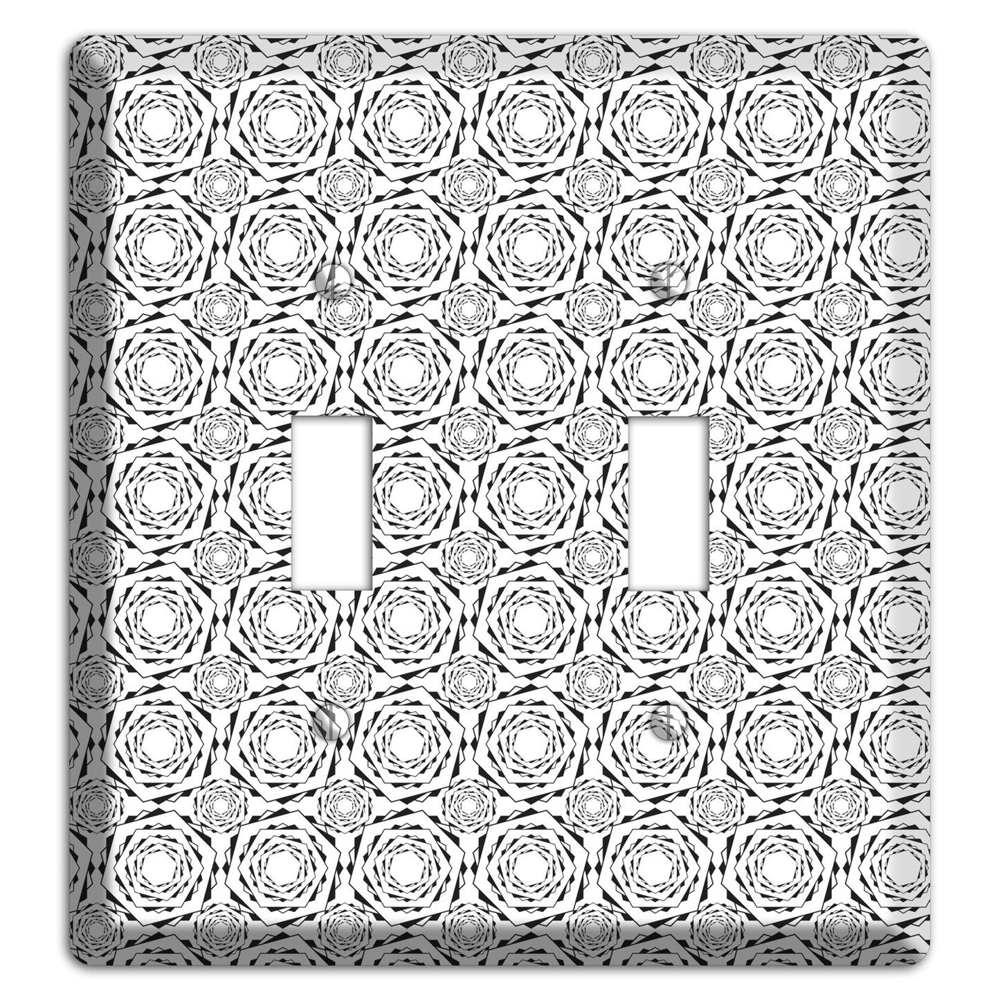 Overlay Hexagon Rotation Repeat 2 2 Toggle Wallplate