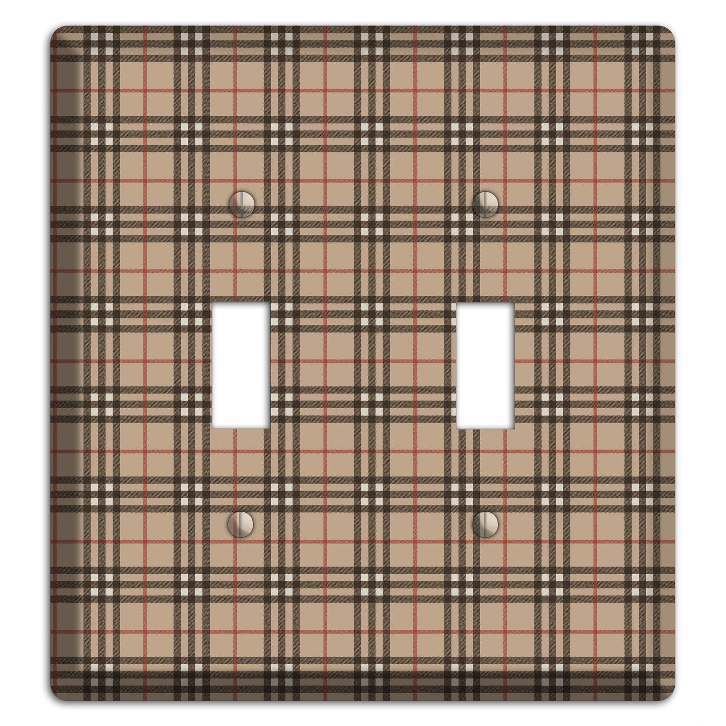 London Plaid 2 Toggle Wallplate