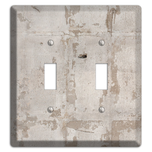 Old Concrete 4 2 Toggle Wallplate