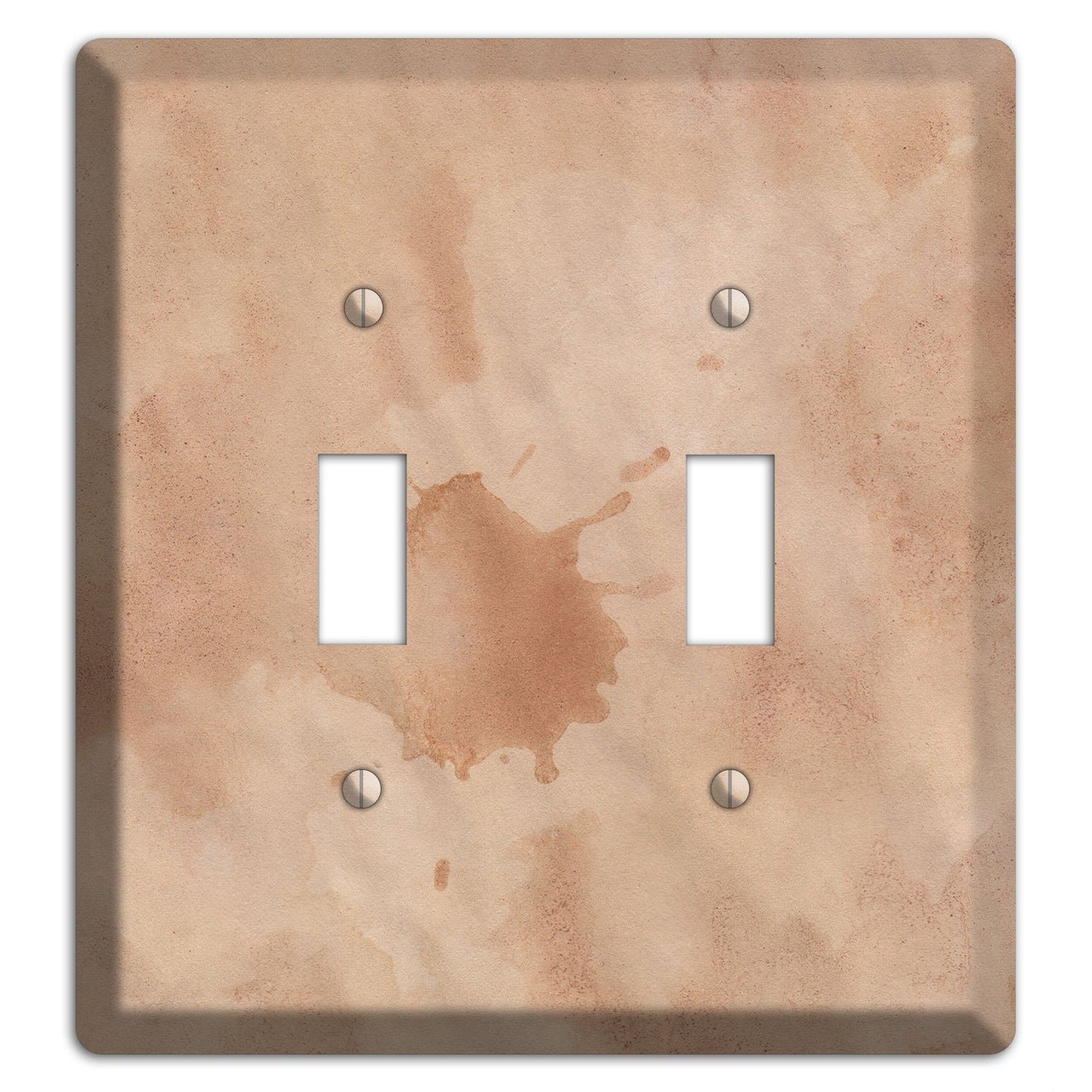 Aged Paper 2 2 Toggle Wallplate