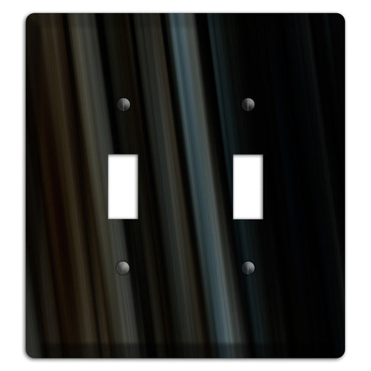 Black Ray of Light 2 Toggle Wallplate