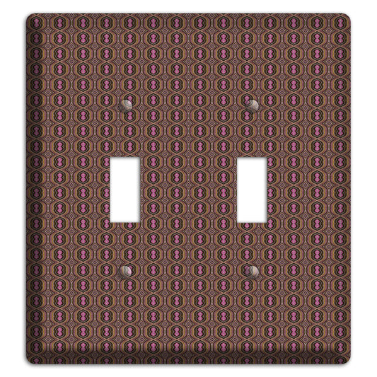 Brown Tapestry 2 Toggle Wallplate