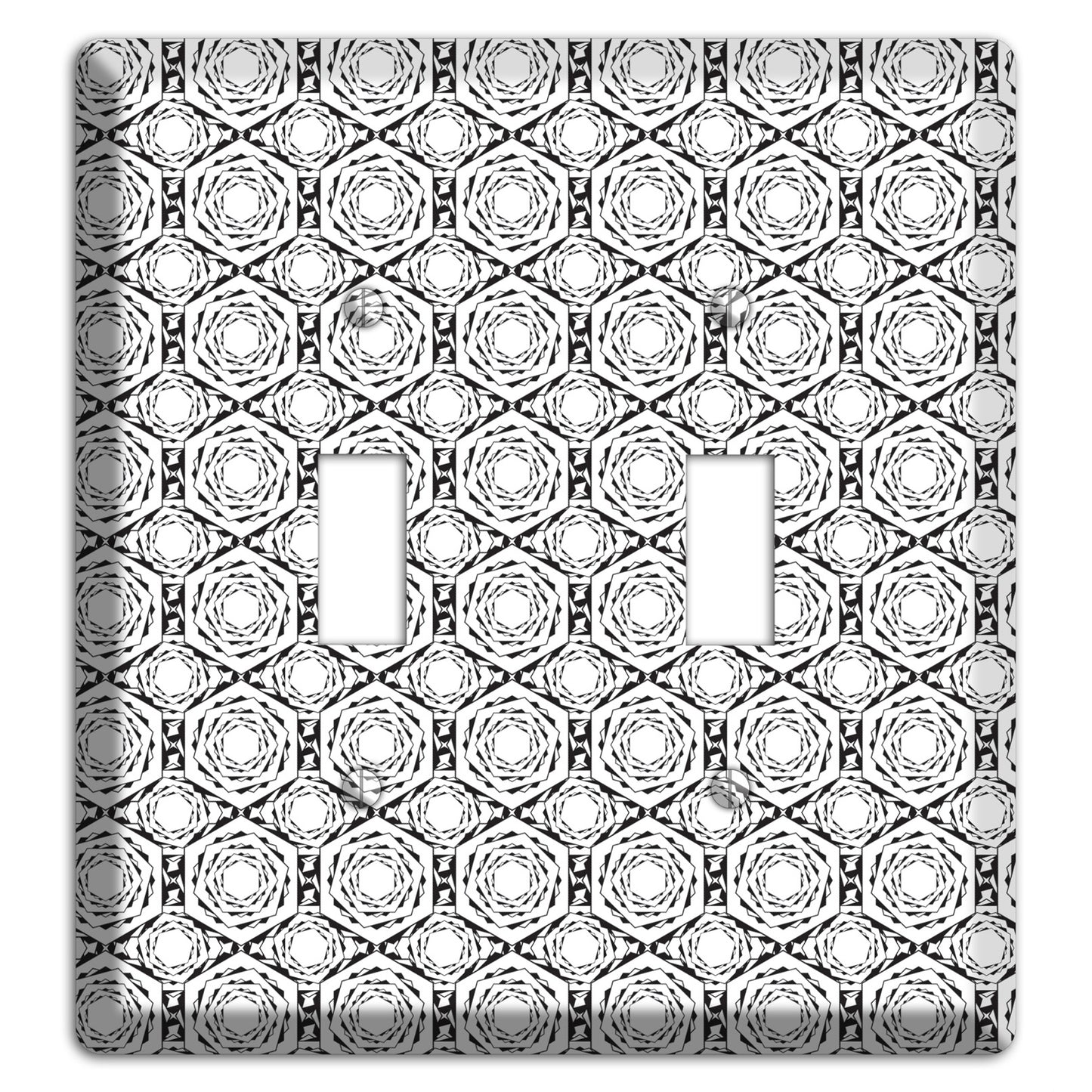 Overlay Hexagon Rotation Repeat 2 Toggle Wallplate