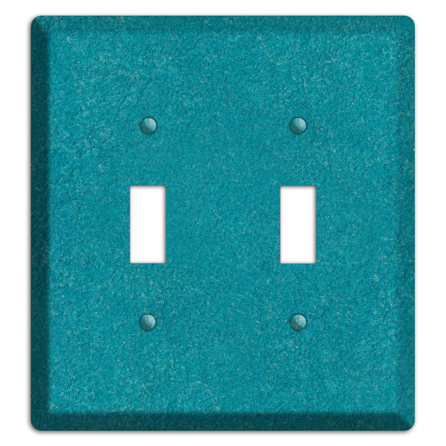 Stucco Teal 2 Toggle Wallplate