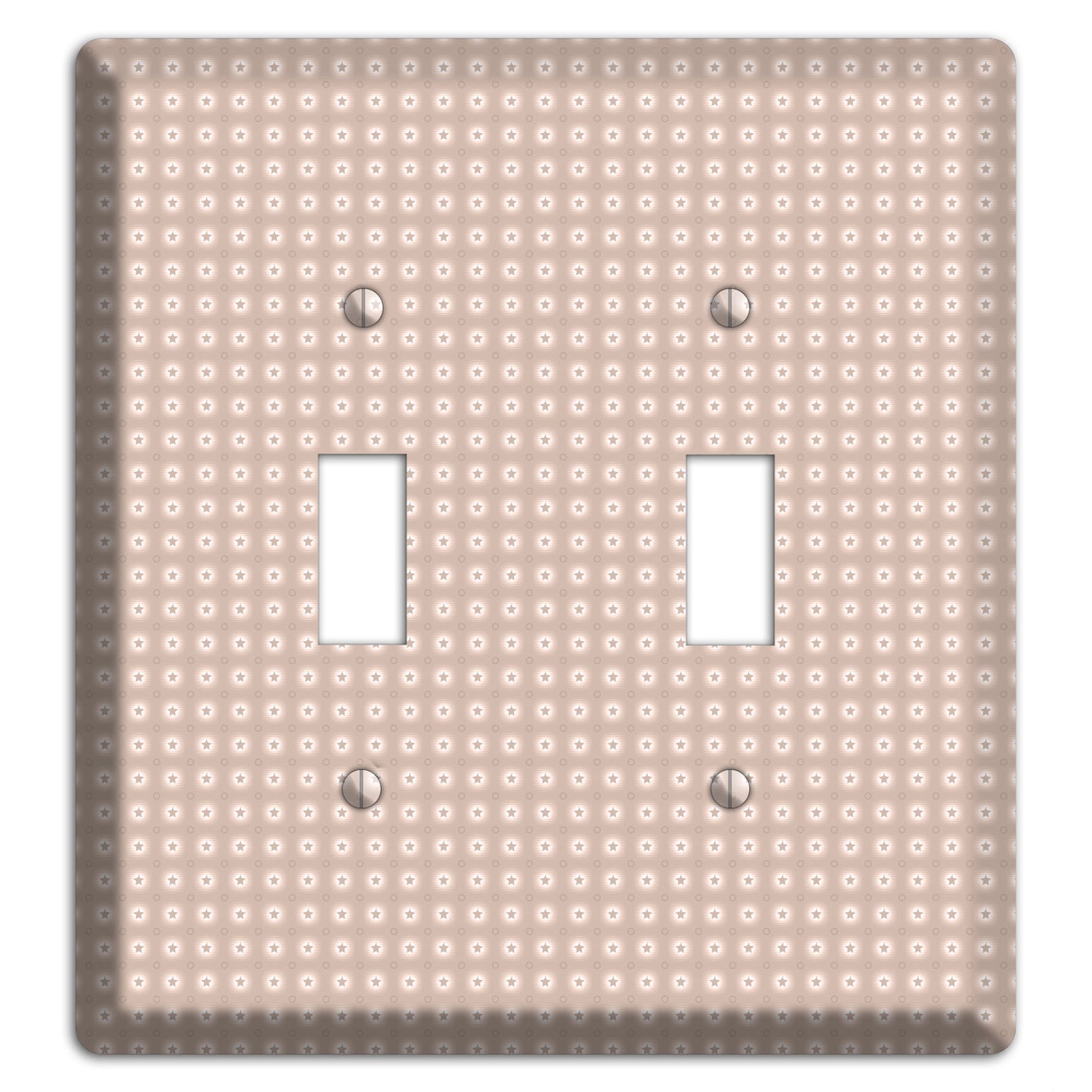 Beige with Circled Stars 2 Toggle Wallplate