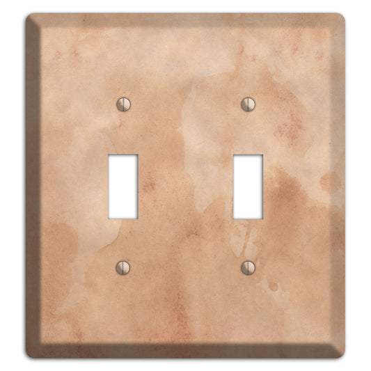 Aged Paper 1 2 Toggle Wallplate