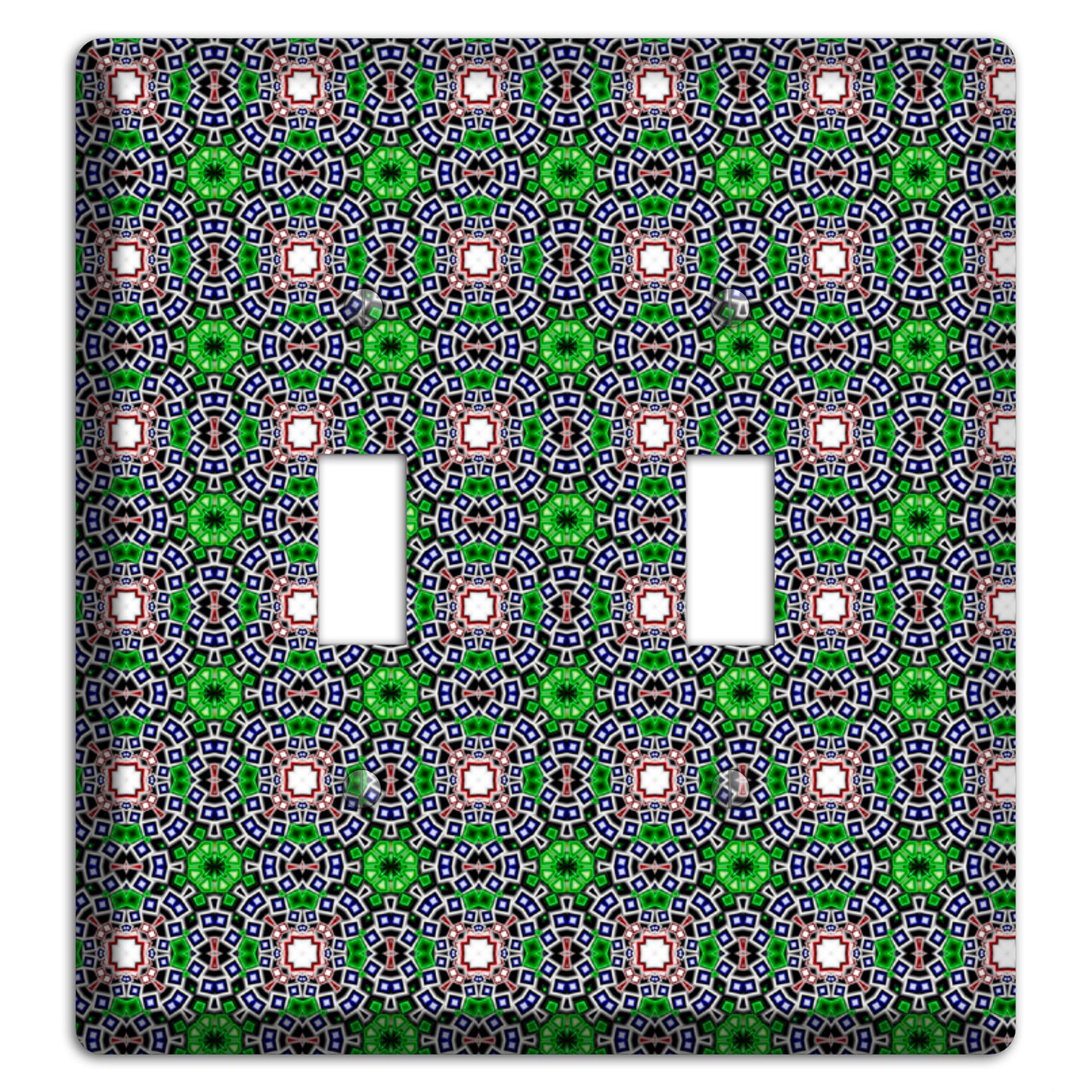 Green Foulard 4 2 Toggle Wallplate