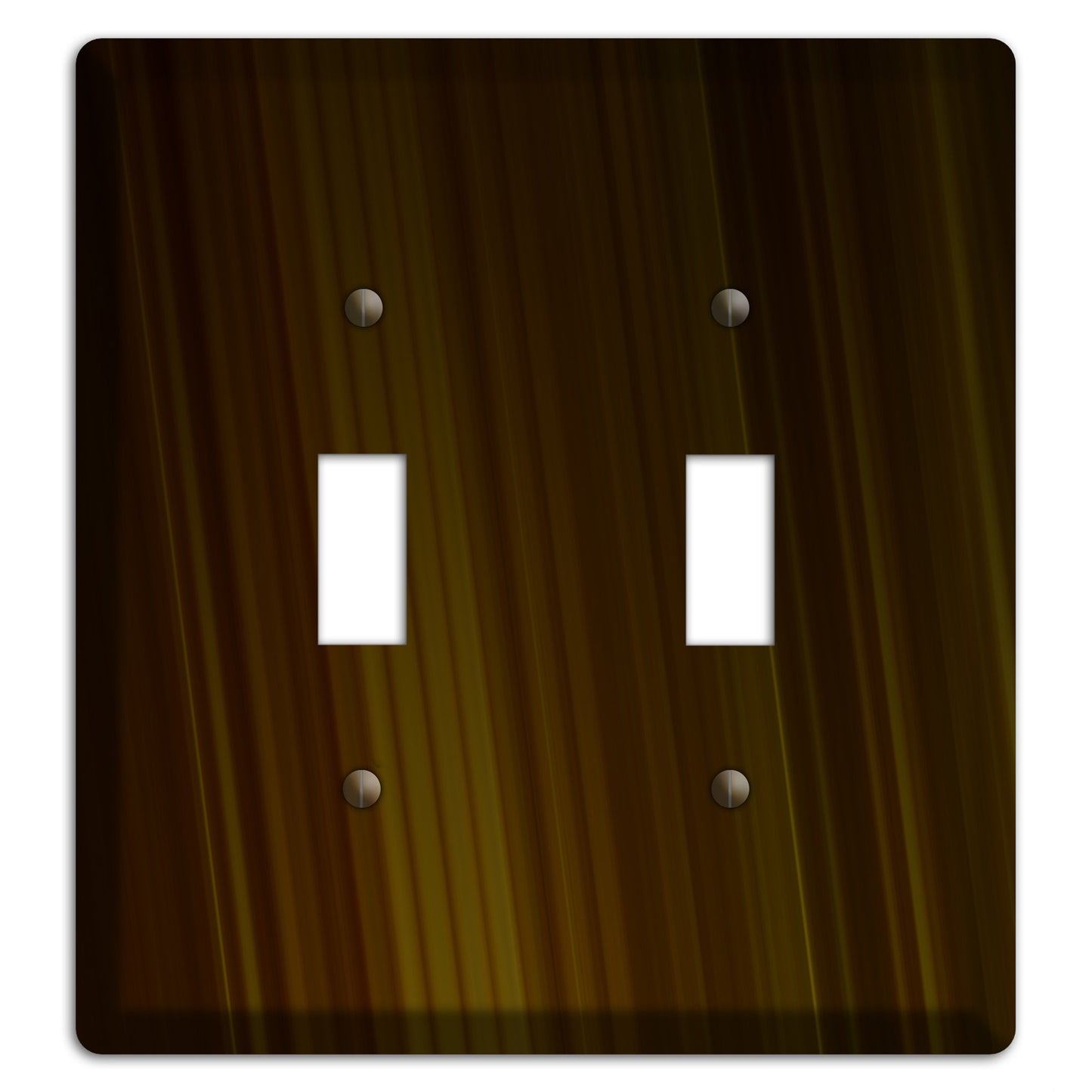 Brown Ray of Light 2 Toggle Wallplate