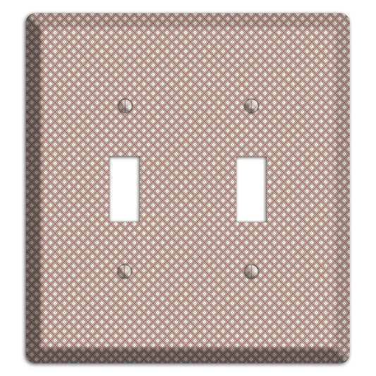 Light Brown and Beige Diamonds 2 Toggle Wallplate