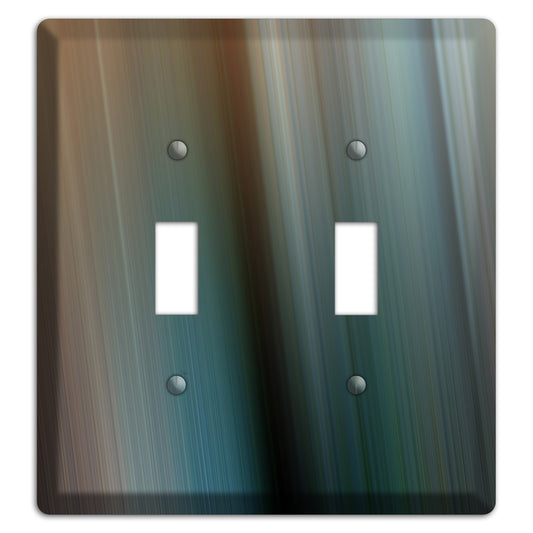 Brown and Blue Ray of Light 2 Toggle Wallplate