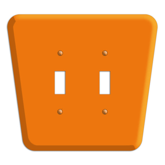 Pumpkin Mid-Century 2 Toggle Wallplate