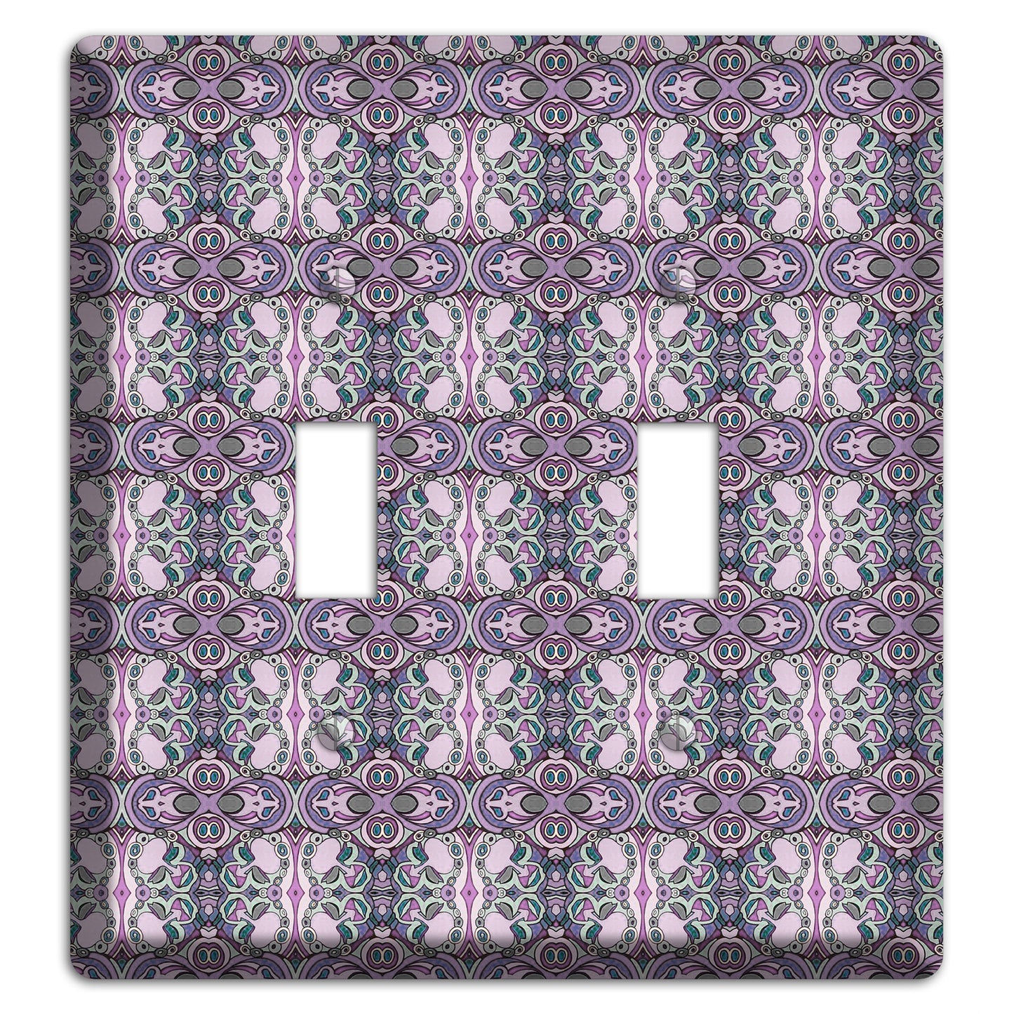 Pink Purple Sage Tapestry 2 Toggle Wallplate