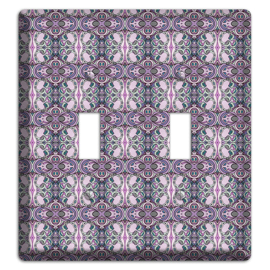 Pink Purple Sage Tapestry 2 Toggle Wallplate