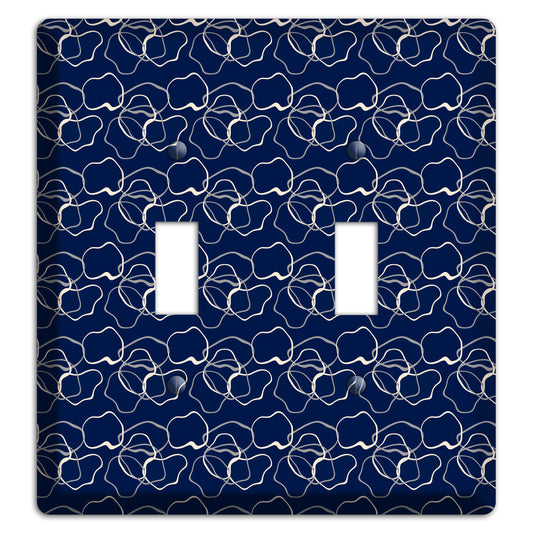 Blue with Irregular Circles 2 Toggle Wallplate