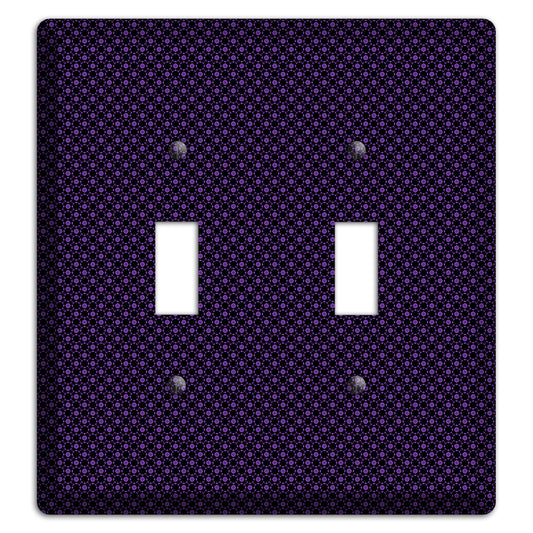 Multi Purple Geometric 2 Toggle Wallplate