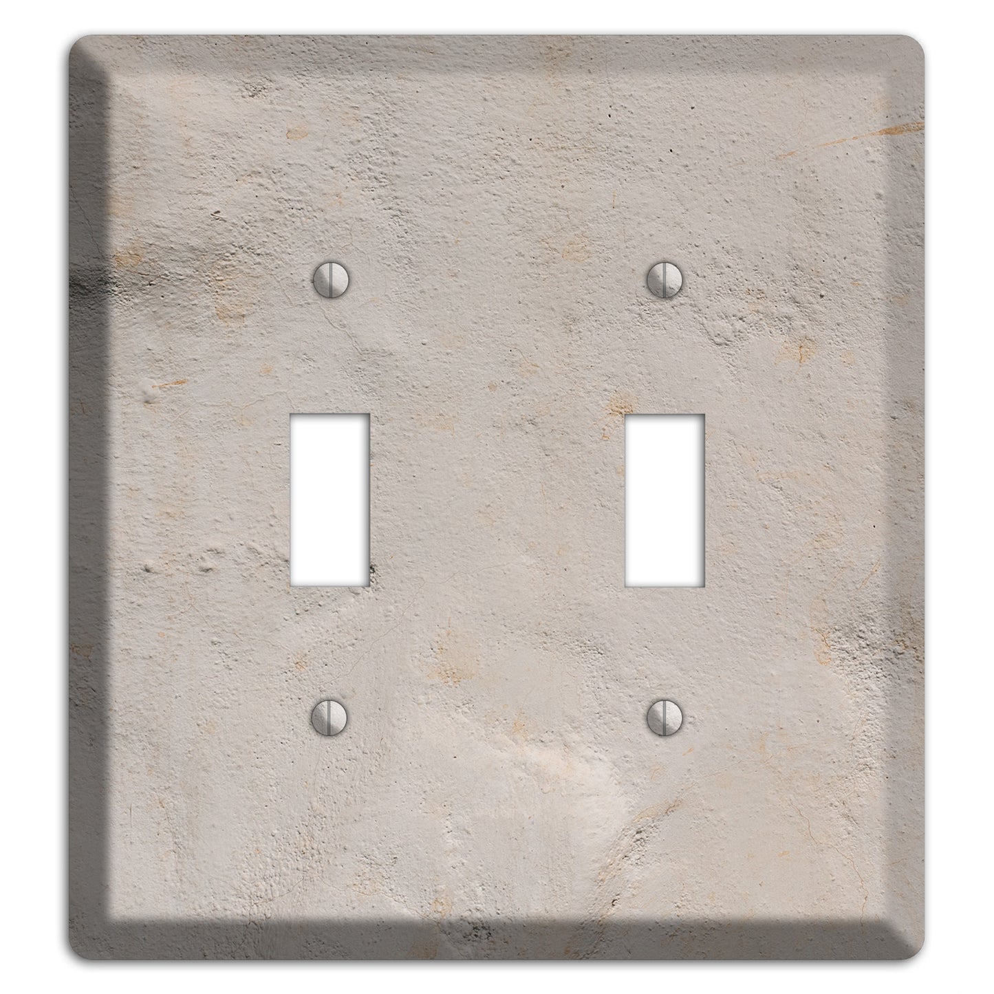 Trowled Concrete 2 Toggle Wallplate