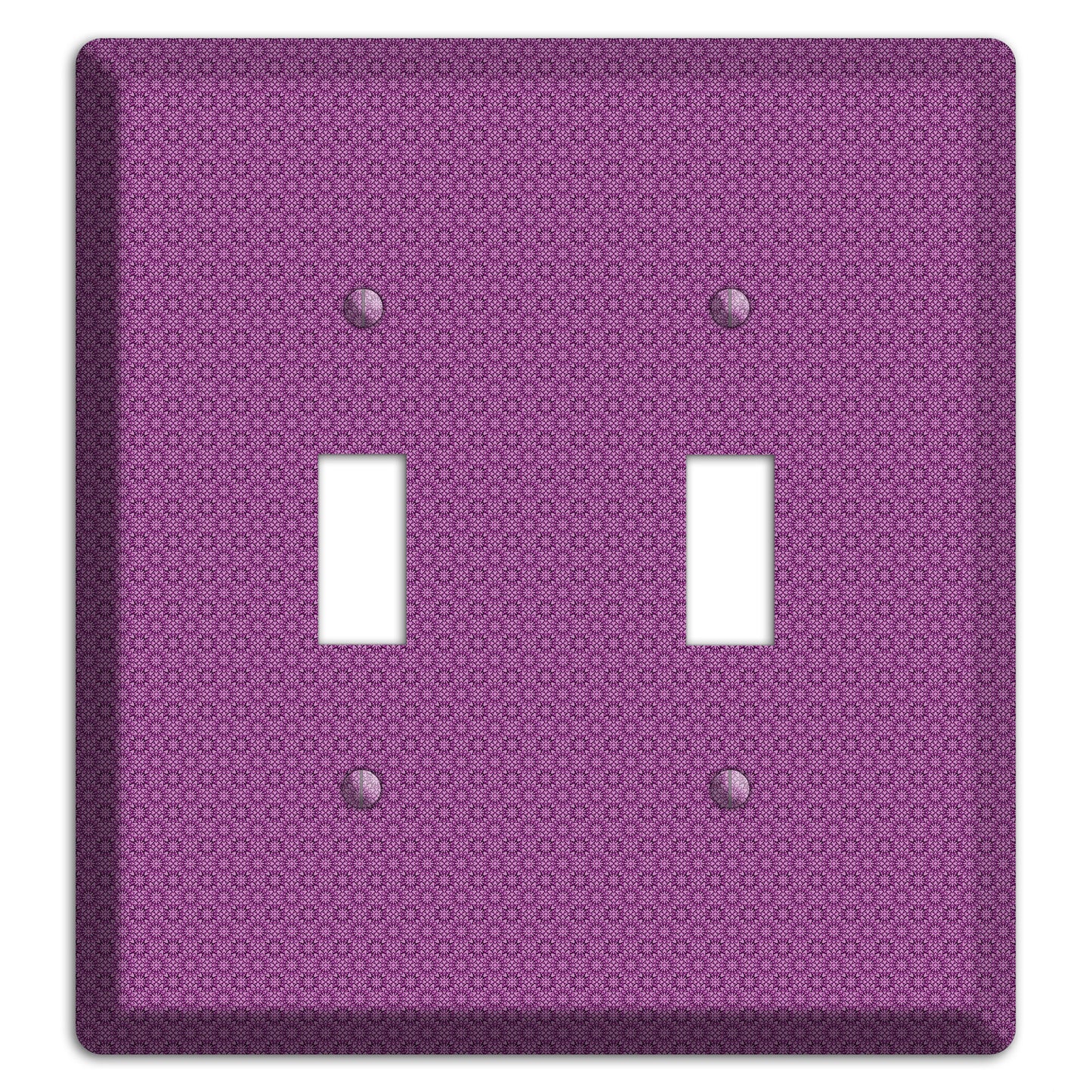 Multi Purple Foulard 2 Toggle Wallplate