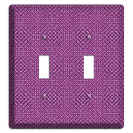 Multi Purple Foulard 2 Toggle Wallplate