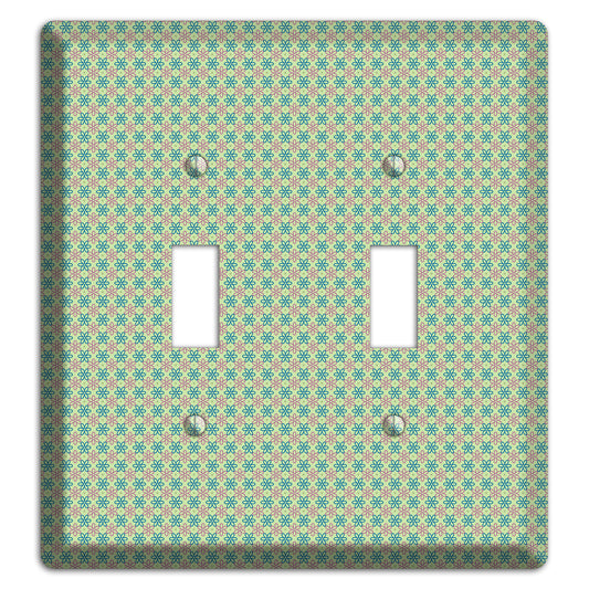 Multi Green Foulard 2 Toggle Wallplate