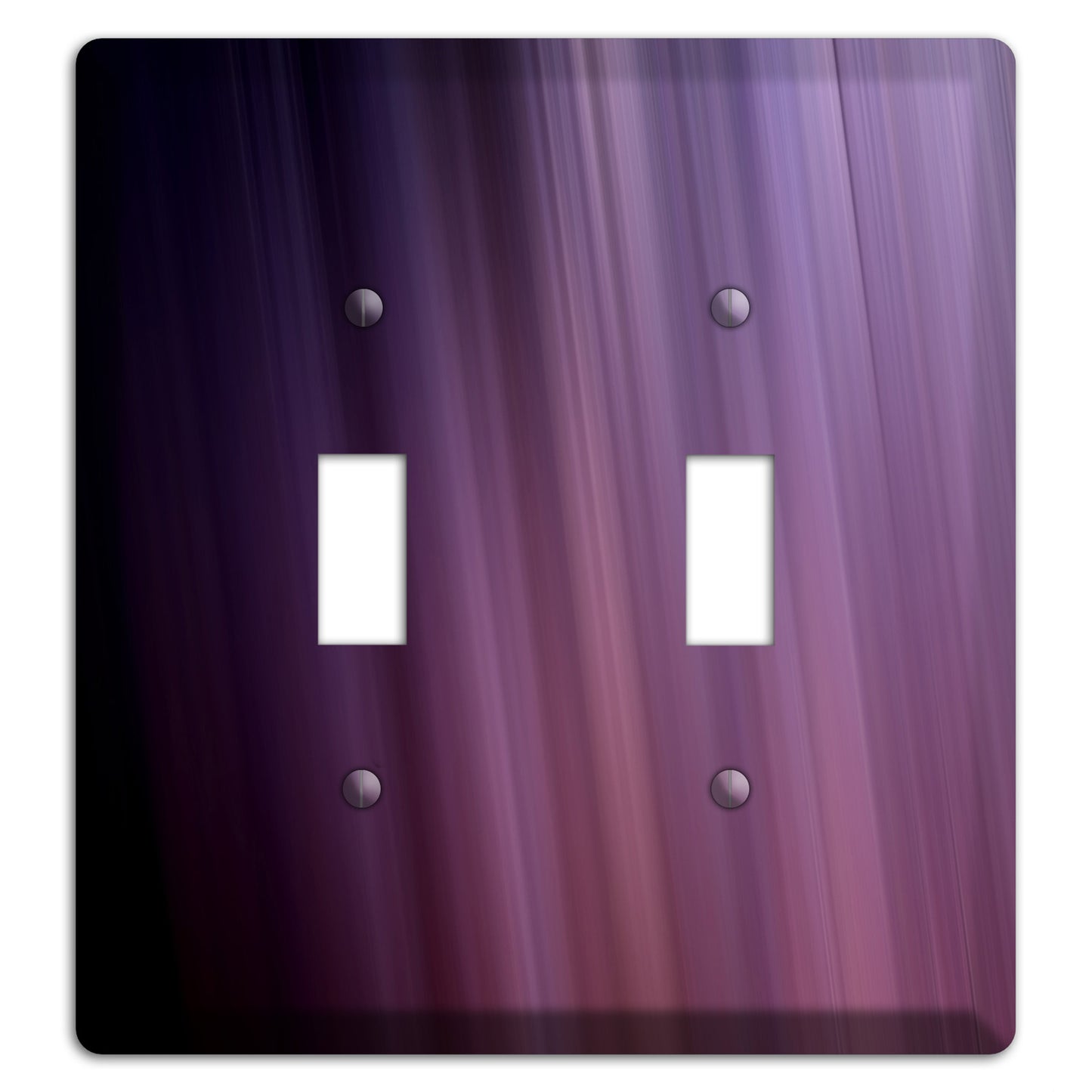 Eggplant Ray of Light 2 Toggle Wallplate