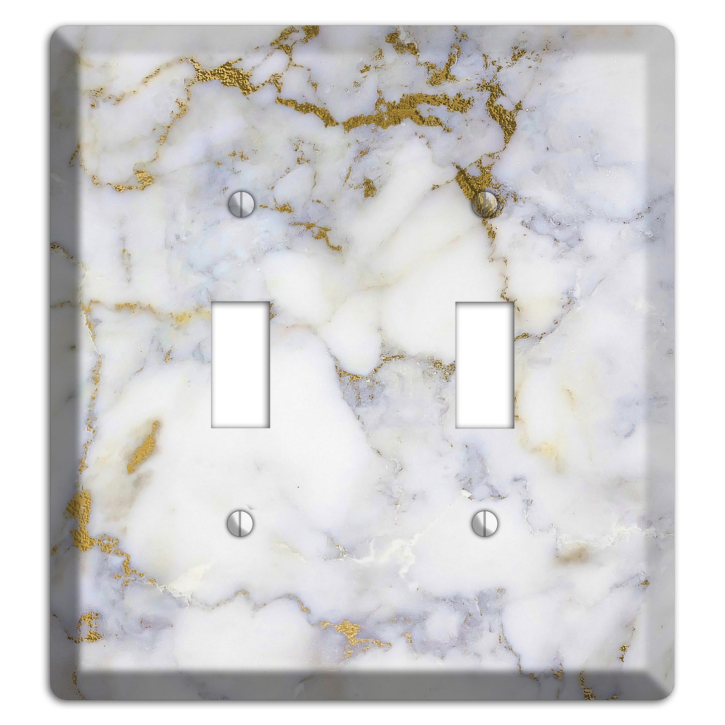 Metallic Bronze Marble 2 Toggle Wallplate