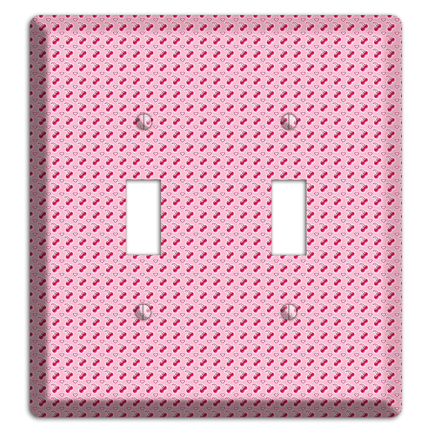 Pink with Cherries 2 Toggle Wallplate