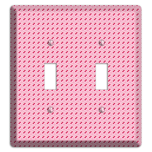 Pink with Cherries 2 Toggle Wallplate