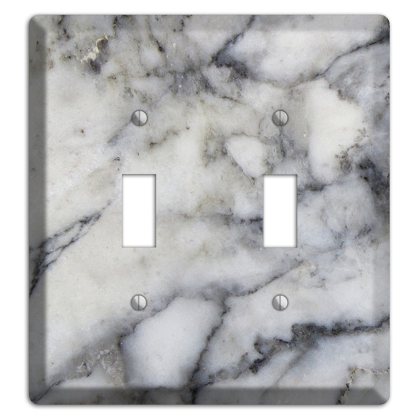 Mid Gray Marble 2 Toggle Wallplate