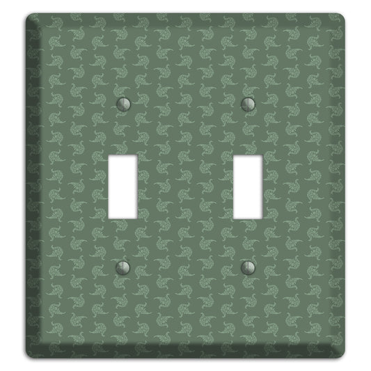 Moss Tiny Trefoil Cartouche 2 Toggle Wallplate